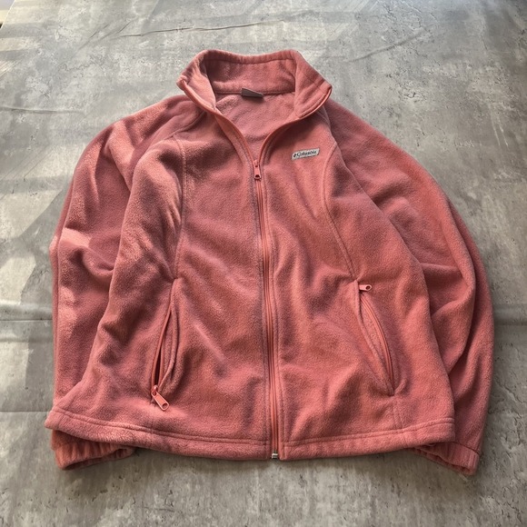 Columbia Sweaters - Columbia Sweater Womens L Pink Fleece Outdoor Zip Sweatshirt Jacket Gorpcore